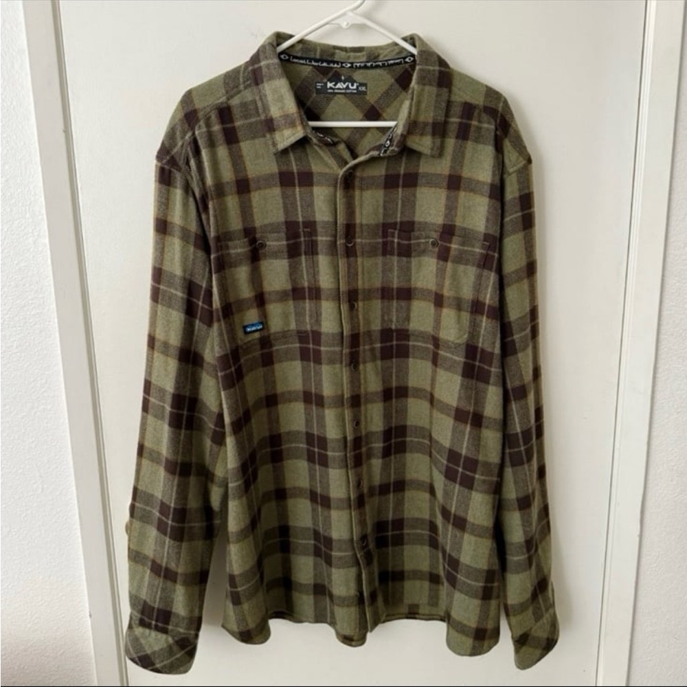 Kavu Flannel Shirt Organic Cotton Size XXL